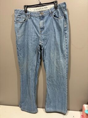 Lands' End Light Blue Straight Leg Denim Jeans